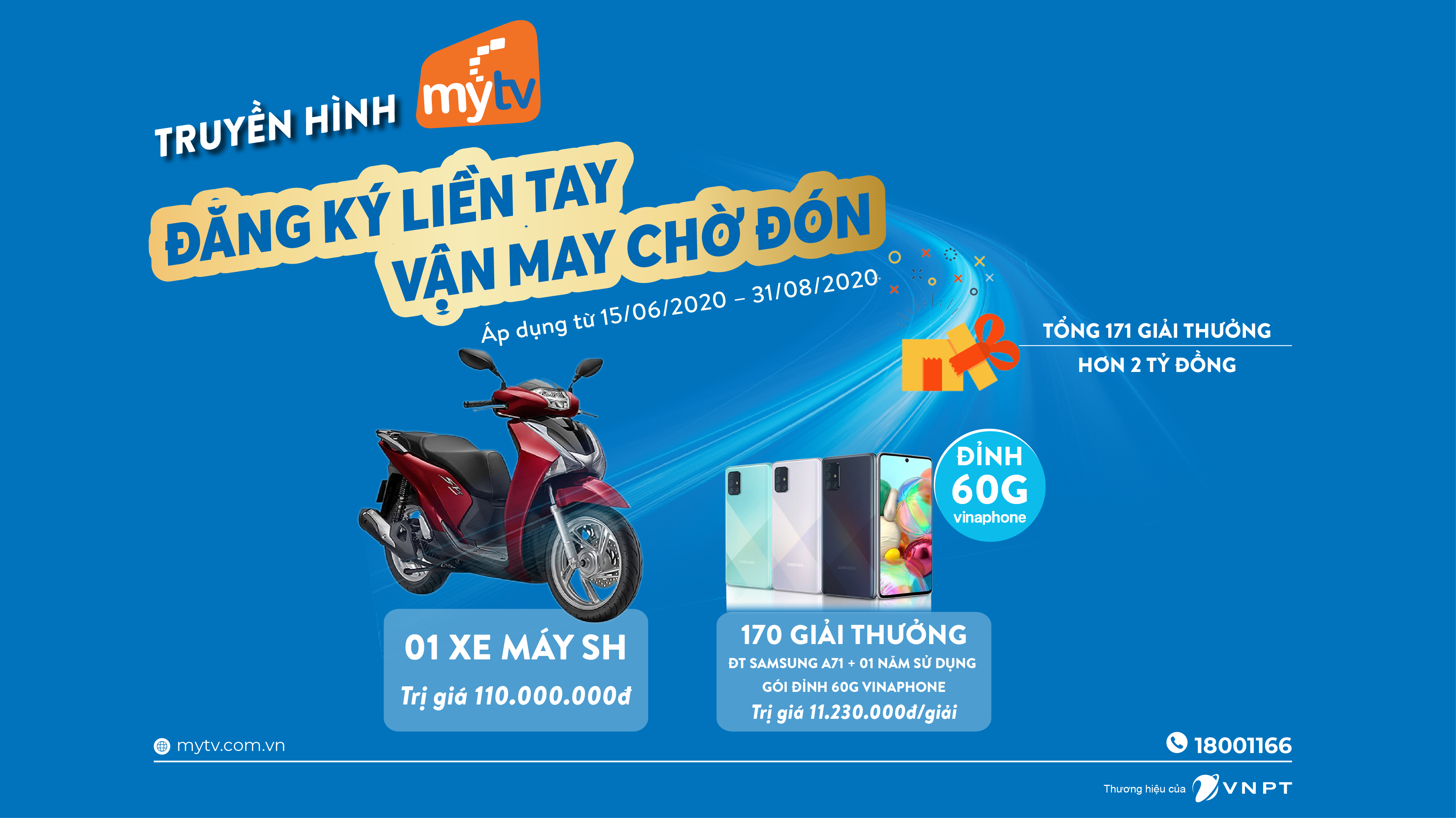 MyTV bùng nổ khuyến mại hè với quà tặng hơn 2 tỷ đồng cho khách hàng đăng ký mới